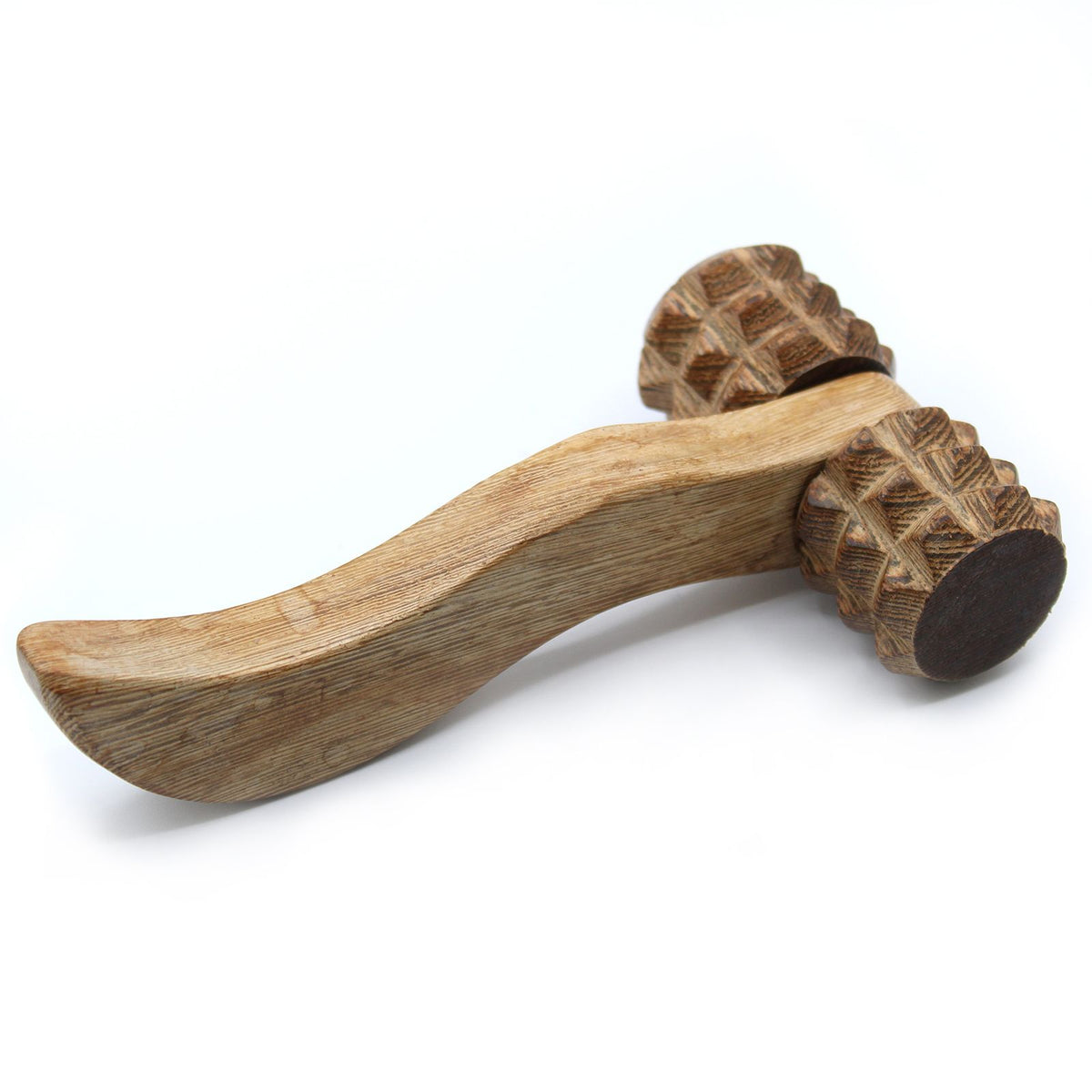 Ribbed Wooden Massage Roller