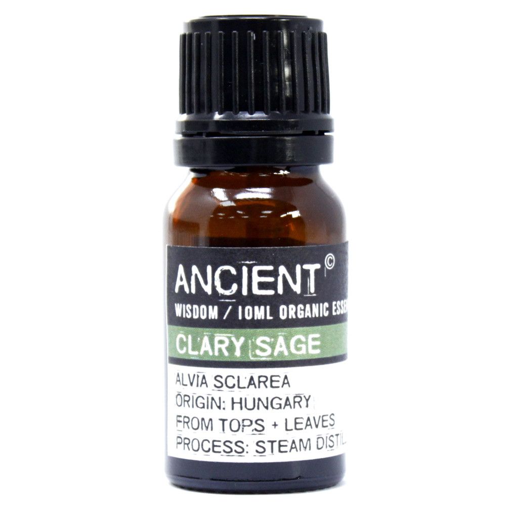 Organic Clary Sage Essential Oil 10ml packaging view