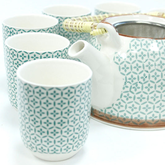 Herbal Teapot Set — Green Mosaic
