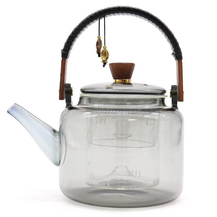 Glass infuser teapot for Restored Living Tea and Ritual