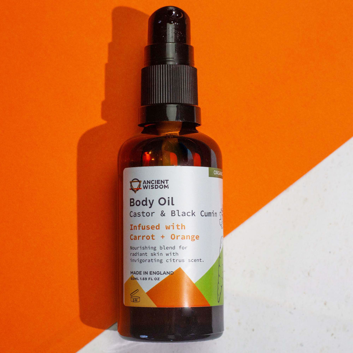 Organic Carrot & Orange Body Oil — 50ml, alternate view