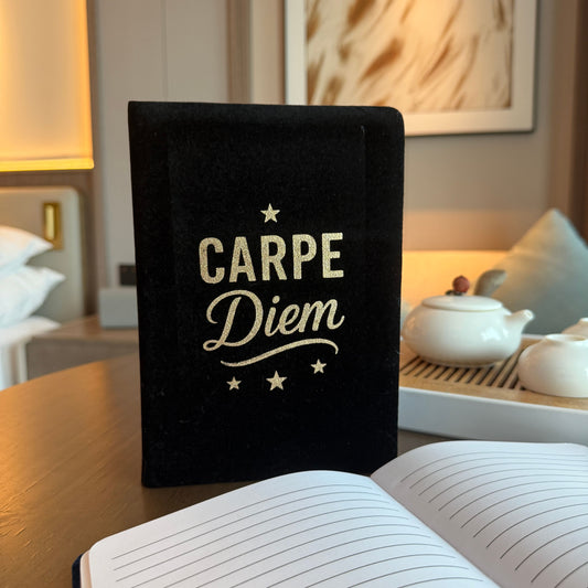Black Velvet Notebook — Carpe Diem