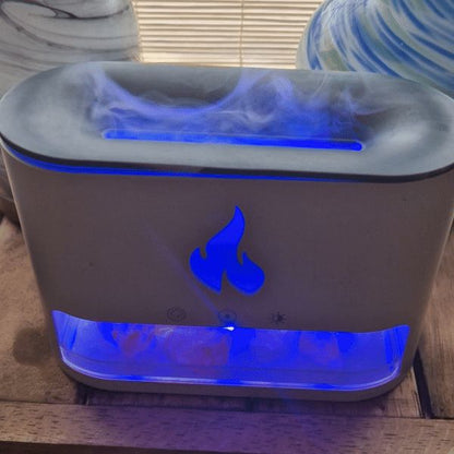White Blaze Aroma Diffuser — Himalayan Salt Chamber