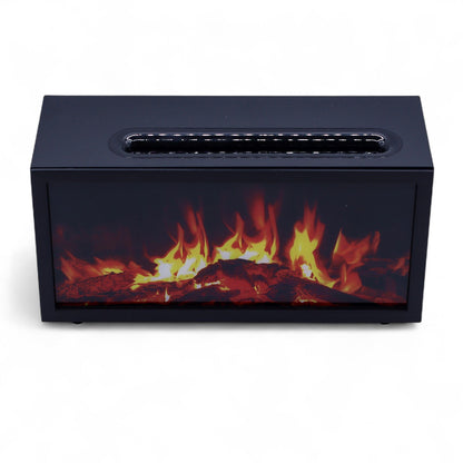 Flame Effect Aroma Diffuser with Birdsong — Black