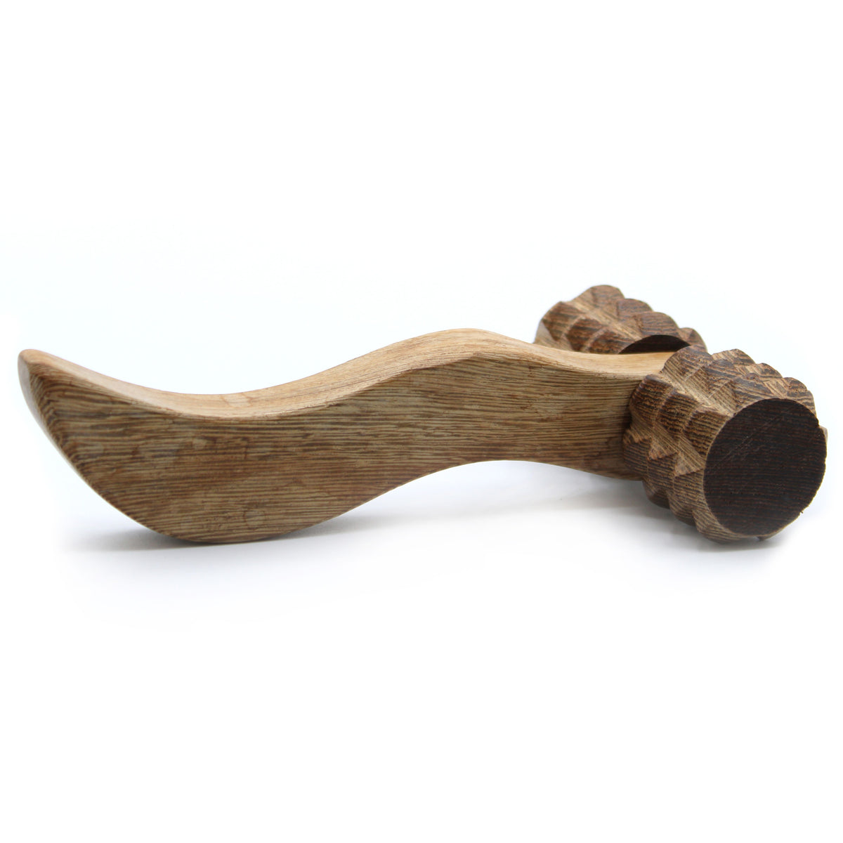 Ribbed Wooden Massage Roller