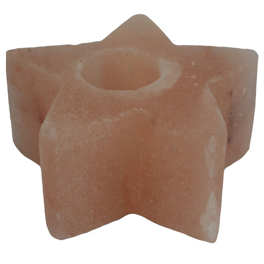 Himalayan Salt Candle Holder — Star