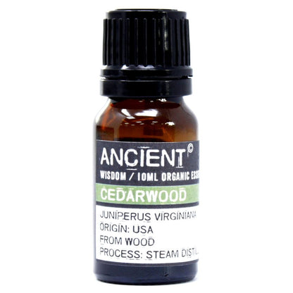 Organic Cedarwood Essential Oil 10ml packaging view