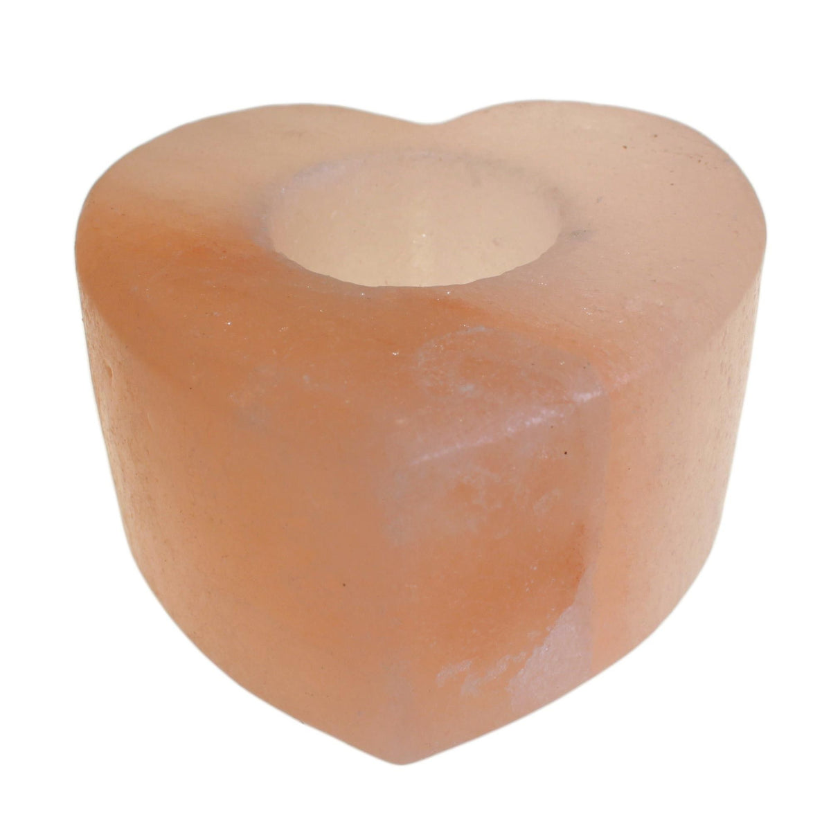 Himalayan Salt Candle Holder — Heart