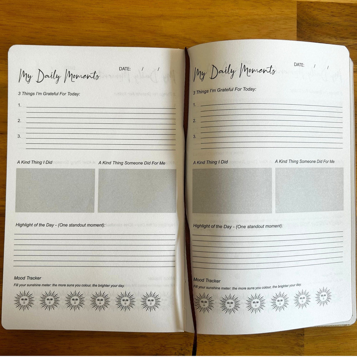 Blue Gratitude Journal — I Am Thankful For