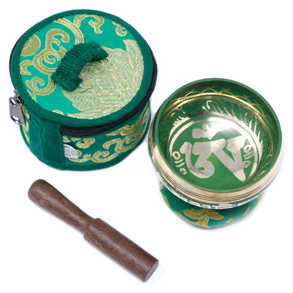 Mini Singing Bowl Gift Set — Green