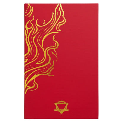 Red Wellness Journal — Golden Mandala & Lotus