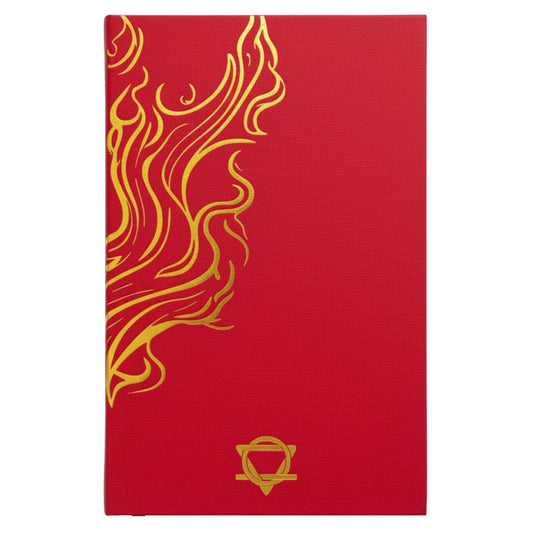 Red Wellness Journal — Golden Mandala & Lotus