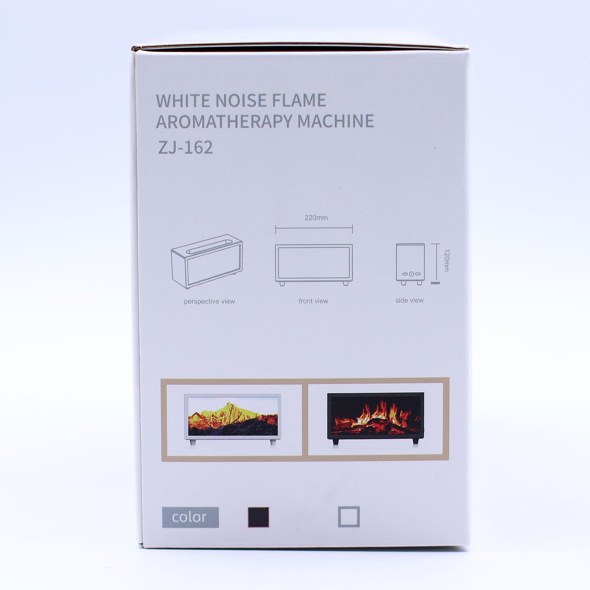 Flame Effect Aroma Diffuser with Birdsong — Black