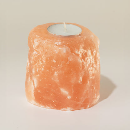 Himalayan Salt Candle Holder — Natural