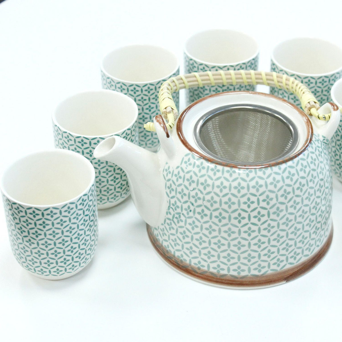 Herbal Teapot Set — Green Mosaic
