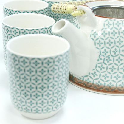 Herbal Teapot Set — Green Mosaic
