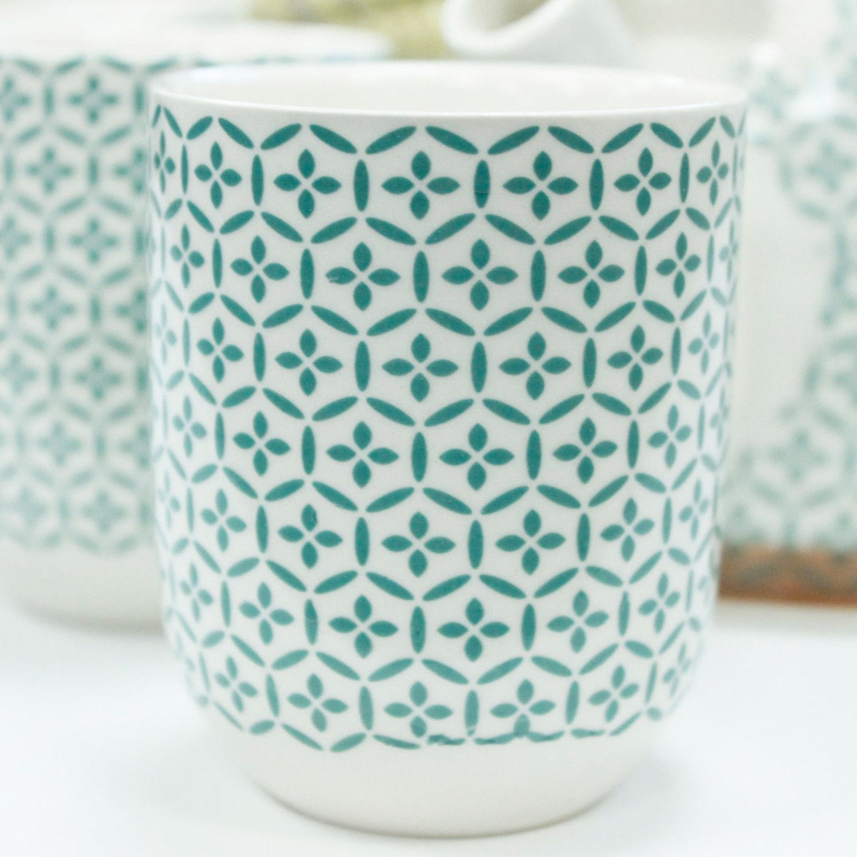 Herbal Teapot Set — Green Mosaic
