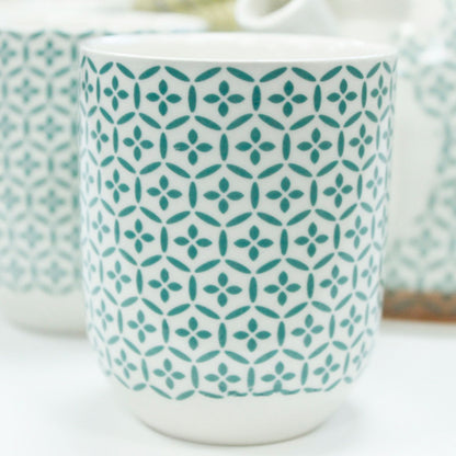 Herbal Teapot Set — Green Mosaic