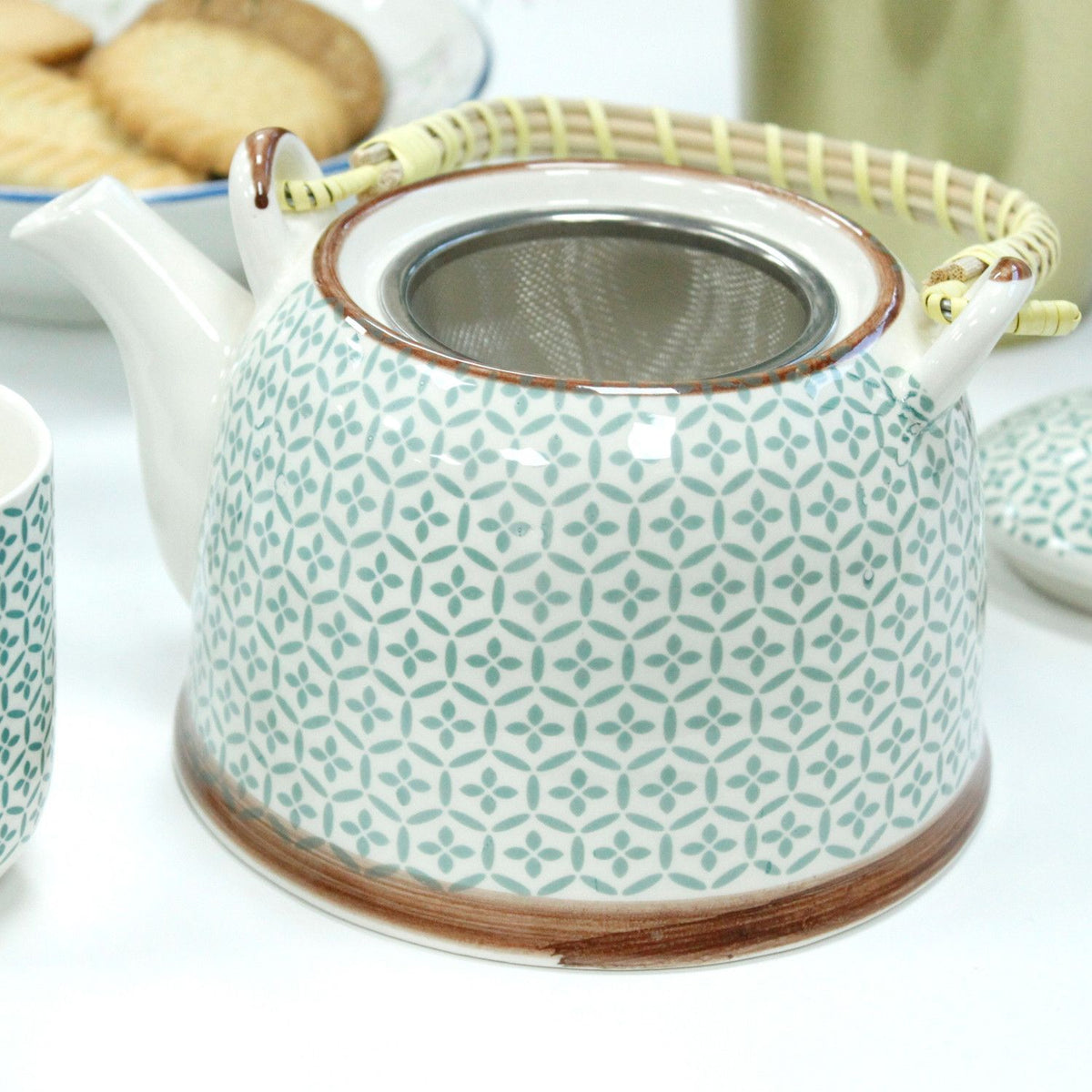 Herbal Teapot Set — Green Mosaic