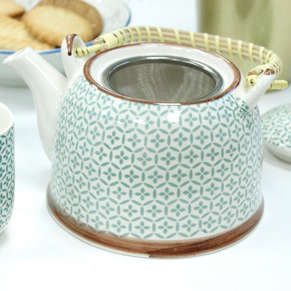 Herbal Teapot Set — Green Mosaic