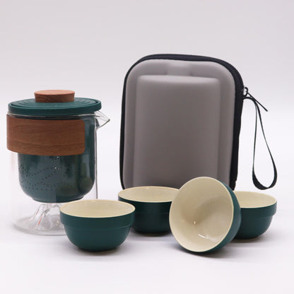 Travel Mountain Teapot Set — Four Cups