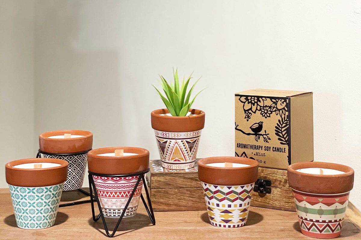 Agnes + Cat Herb Garden Candle — Mint