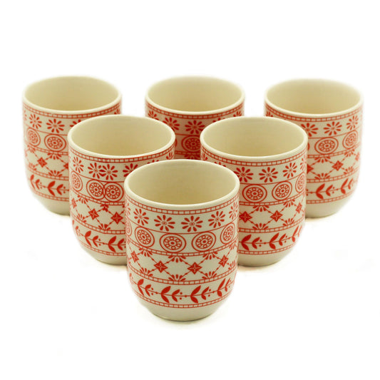 Amber Herbal Tea Cups — Set of 6