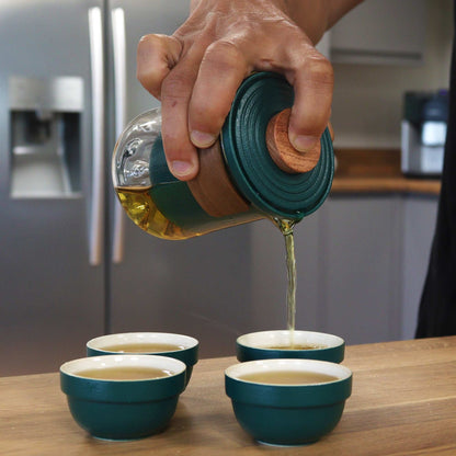 Travel Mountain Teapot Set — Four Cups