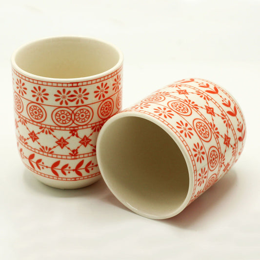 Amber Herbal Tea Cups — Set of 6