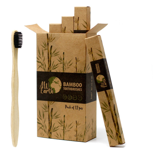 Charcoal Bamboo Toothbrush — Medium Soft